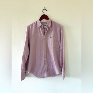 Lacoste striped button up shirt
